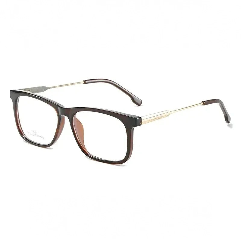 Hotochki Unisex Full Rim Square Tr 90 Alloy Eyeglasses 907849 - C3
