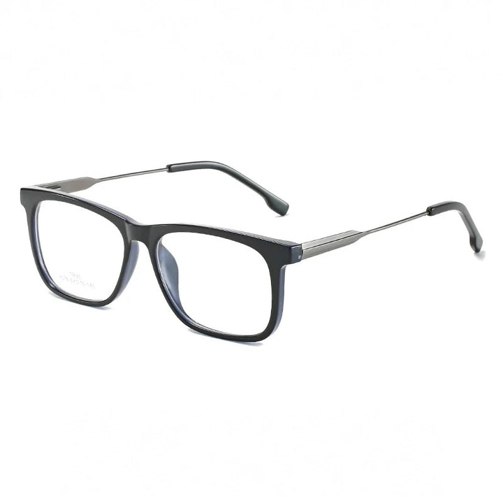 Hotochki Unisex Full Rim Square Tr 90 Alloy Eyeglasses 907849 - C4