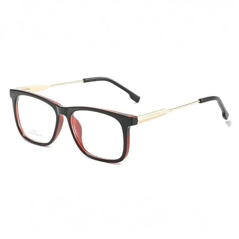 Hotochki Unisex Full Rim Square Tr 90 Alloy Eyeglasses 907849 - C5