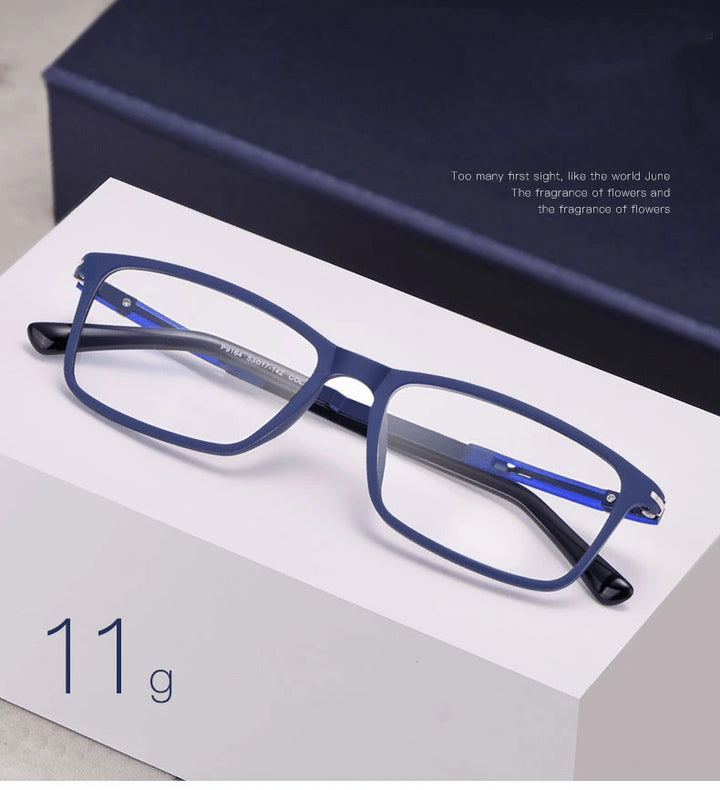 Hotochki Unisex Full Rim TR-90 Resin Frame Eyeglasses  P9164 - Size Chart