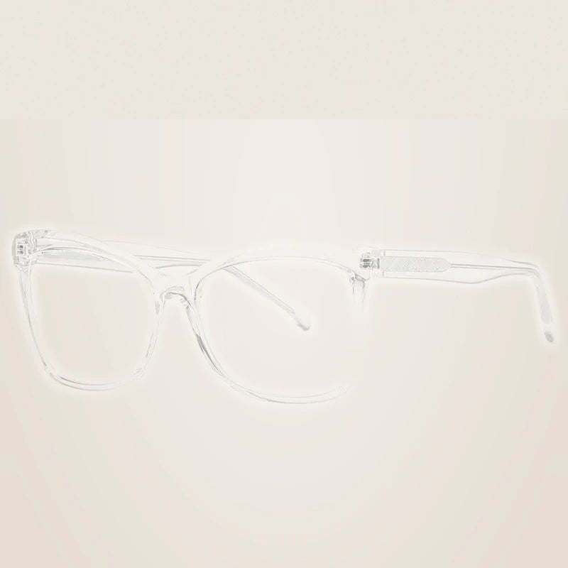 Hotochki Women's Full Rim Square Tr 90 Alloy Eyeglasses 320146 - Transparent