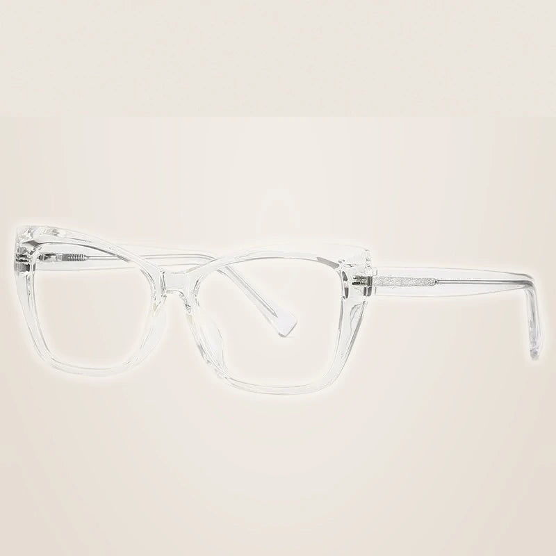 Hotochki Women's Full Rim Square Tr 90 Eyeglasses 942002 - Transparent
