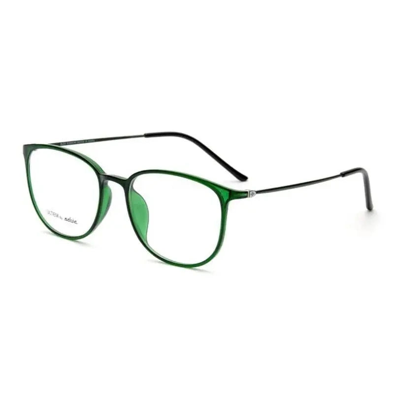Hotochki Women's Slim Full Rim Plastic Metal Frame Eyeglasses 2212 - Green