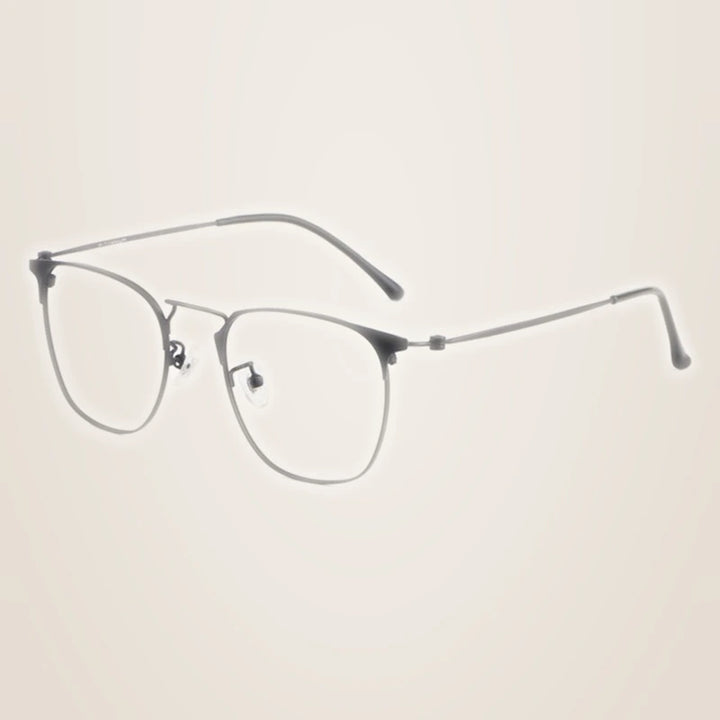 Hotony Unisex Full Rim Alloy Prescription Eyeglasses 88006 - black