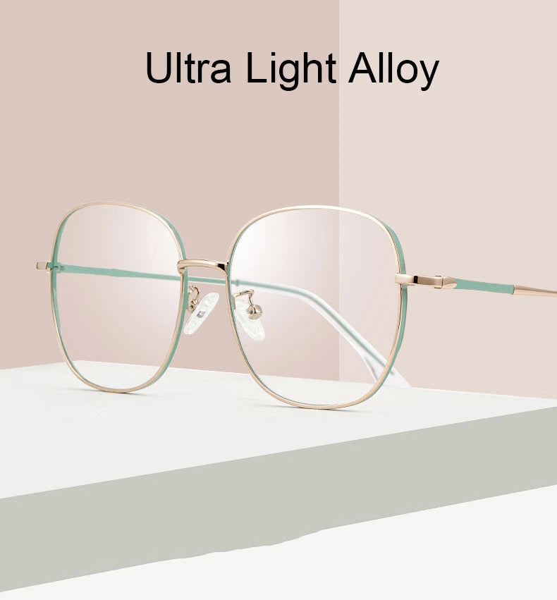 Hotony Unisex Full Rim Aluminum Magnesium Alloy Frame Eyeglasses AC012 - Size Chart