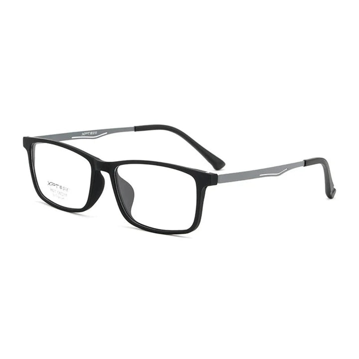 Hotony Unisex Full Rim Lightweight Titanium Prescription Eyeglasses 9827 - BlackGray