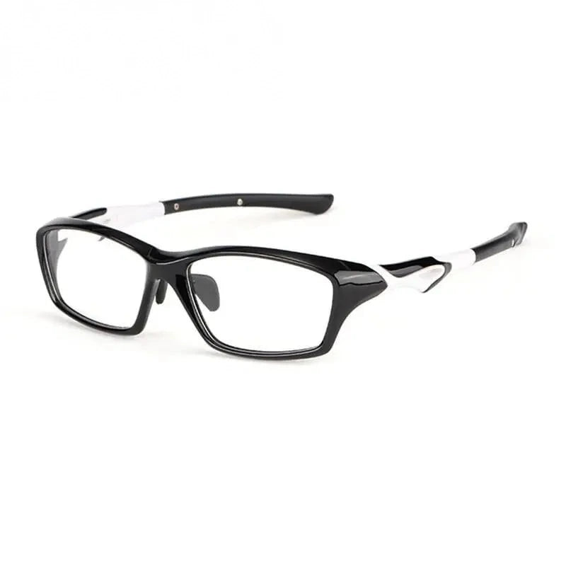 Hotony Unisex Full Rim Rectangular TR 90 Resin Sport Frame Eyeglasses 5139/40 - 5139-Black White