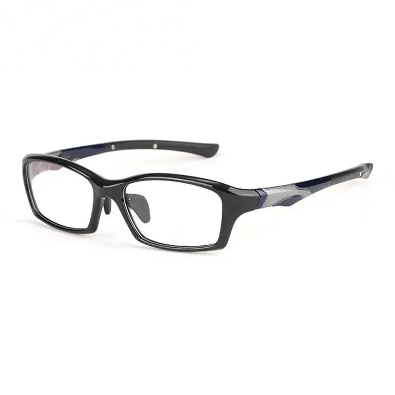 Hotony Unisex Full Rim Rectangular TR 90 Resin Sport Frame Eyeglasses 5139/40 - 5140-Black Blue