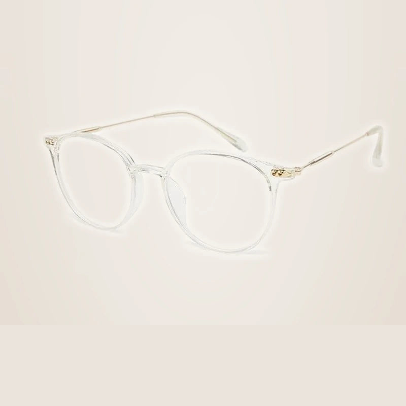 Hotony Unisex Full Rim Round Acetate Alloy Frame Eyeglasses - C3
