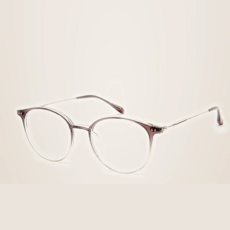 Hotony Unisex Full Rim Round Acetate Alloy Frame Eyeglasses - C39