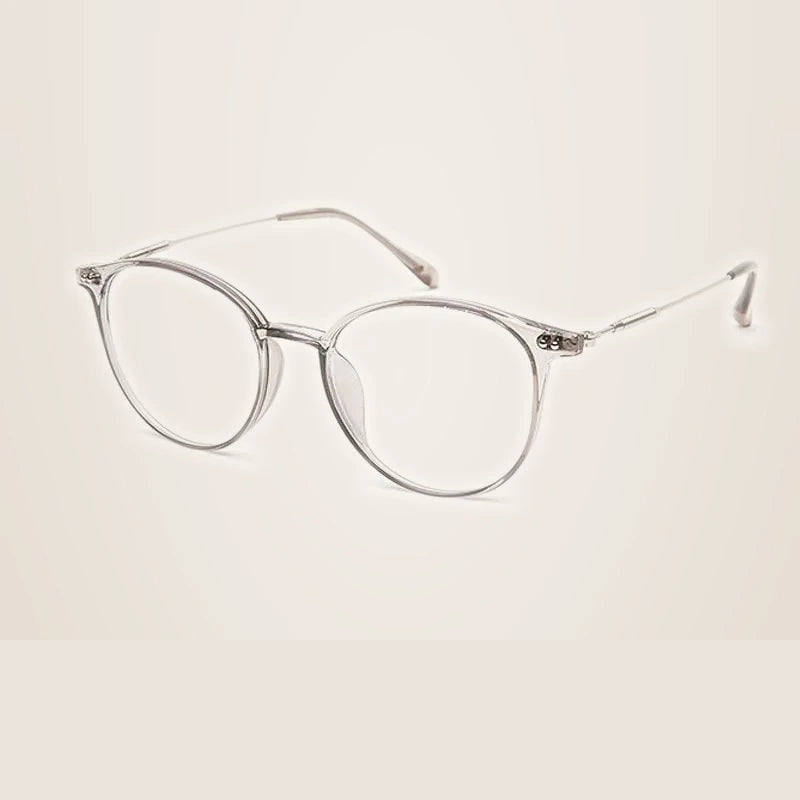 Hotony Unisex Full Rim Round Acetate Alloy Frame Eyeglasses - C8