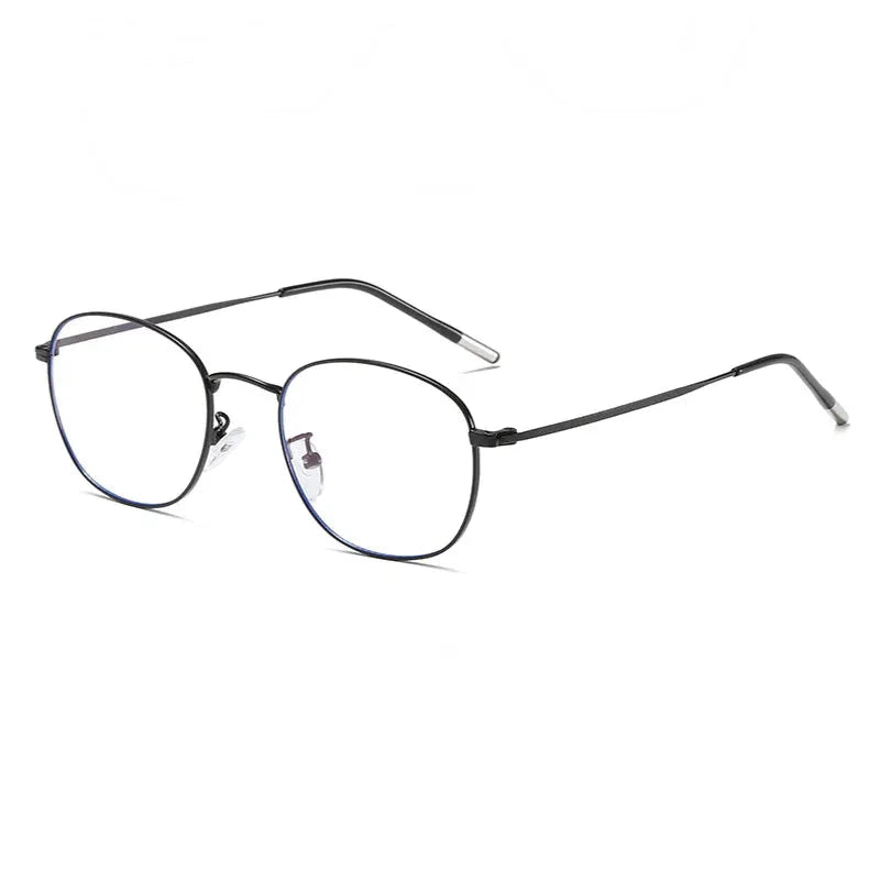 Hotony Unisex Full Rim Round Alloy Blue Light Prescription Eyeglasses 33006 - Size Chart