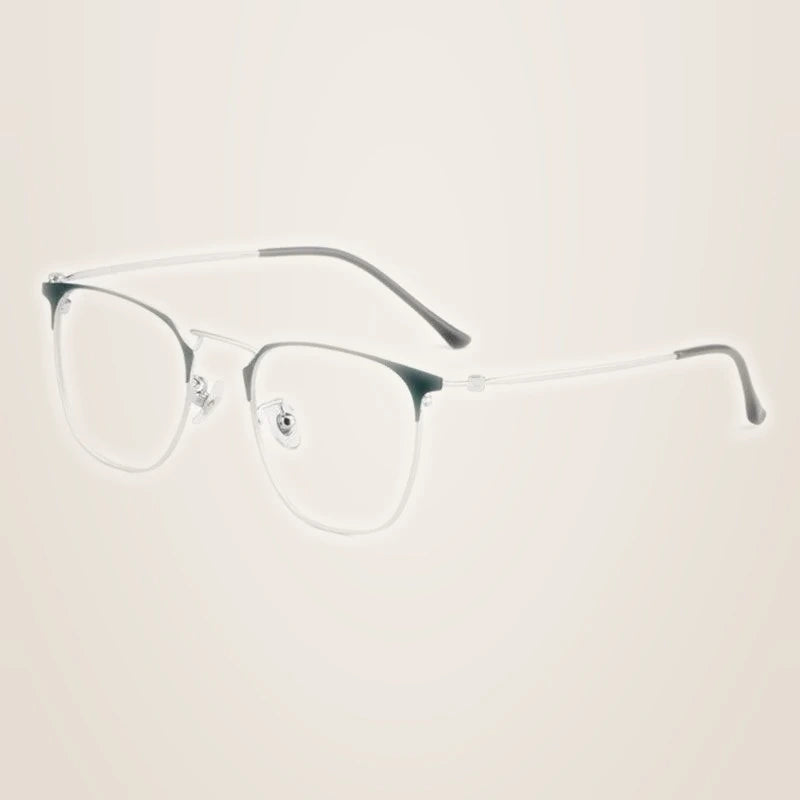 Hotony Unisex Full Rim Round Square Alloy Frame Eyeglasses 88006 - C1