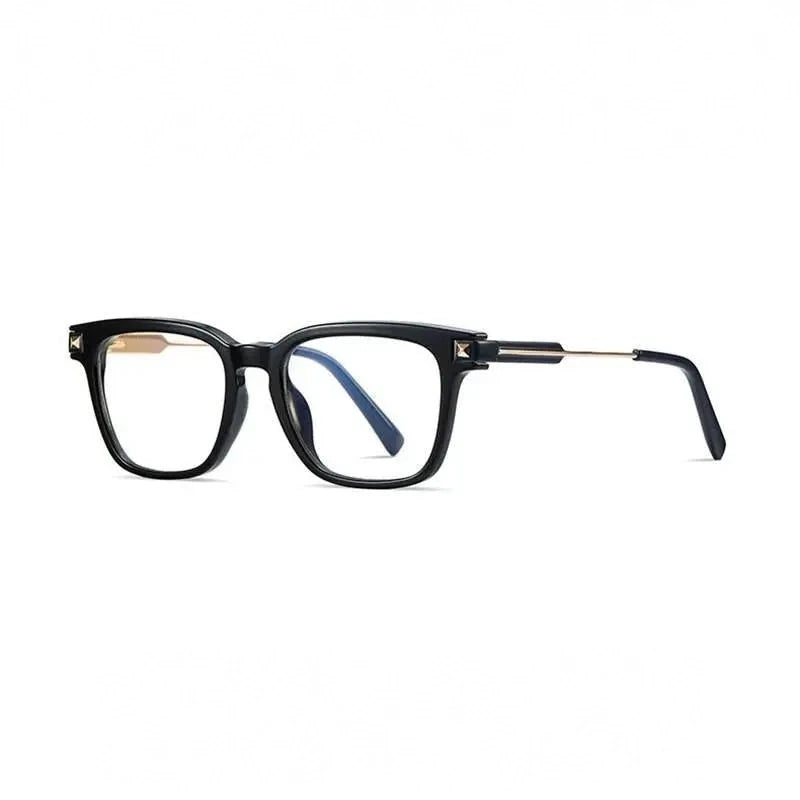 Hotony Unisex Full Rim Square TR 90 Frame Eyeglasses 2068 - black
