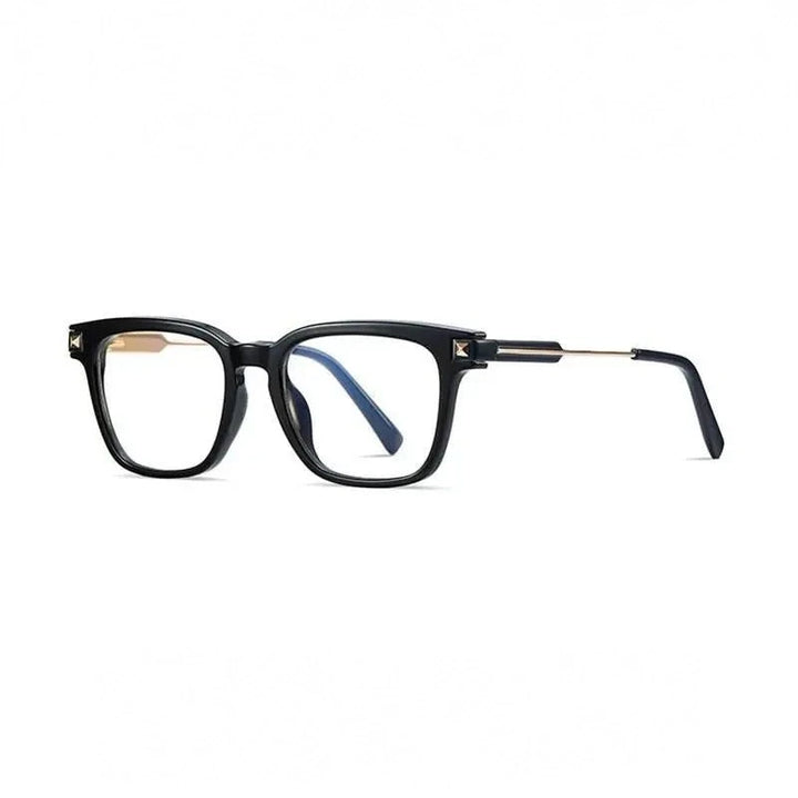Hotony Unisex Full Rim Square TR 90 Frame Eyeglasses 2068 - black
