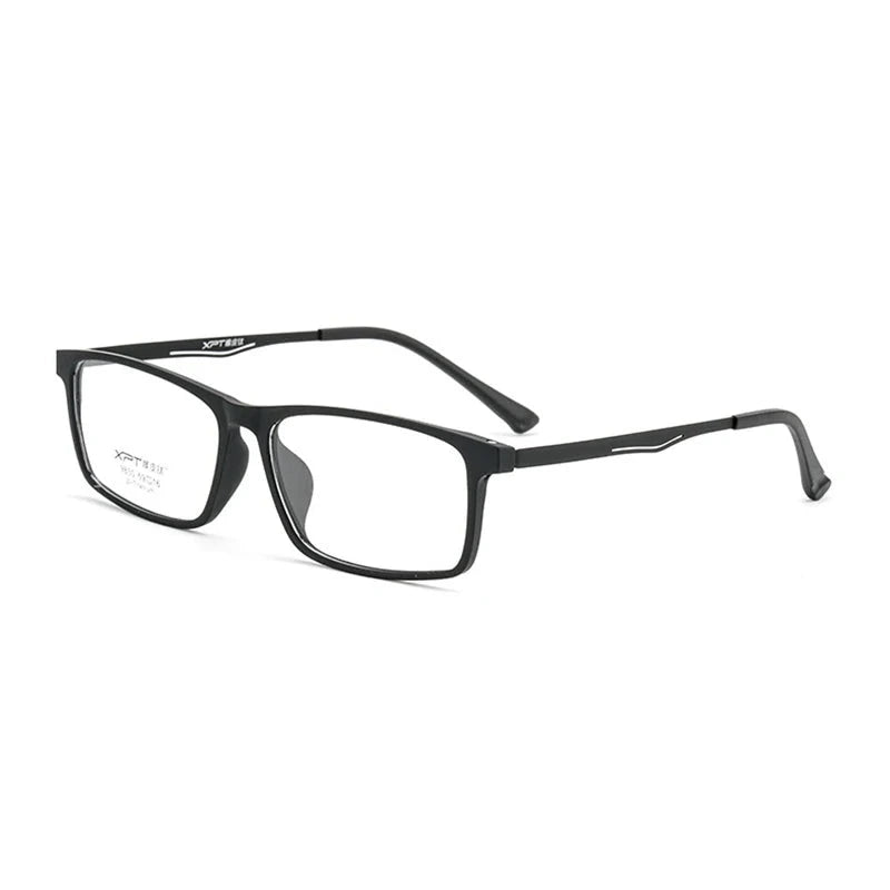 Hotony Unisex Full Rim Titanium Prescription Eyeglasses 9830 - black