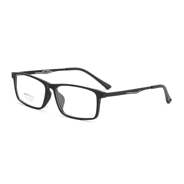 Hotony Unisex Full Rim Titanium Prescription Eyeglasses 9830 - black