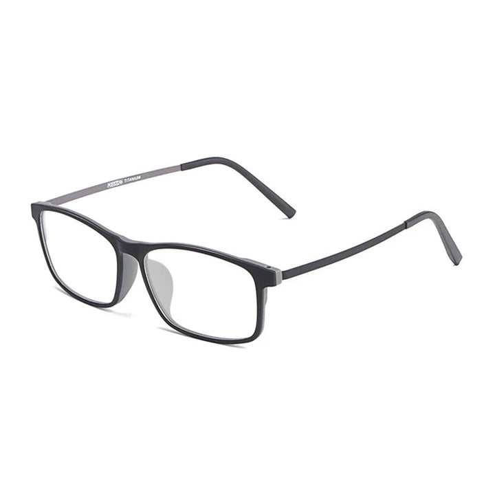 Hotony Unisex Full Rim Titanium Prescription Eyeglasses 2099-1 - GRAY