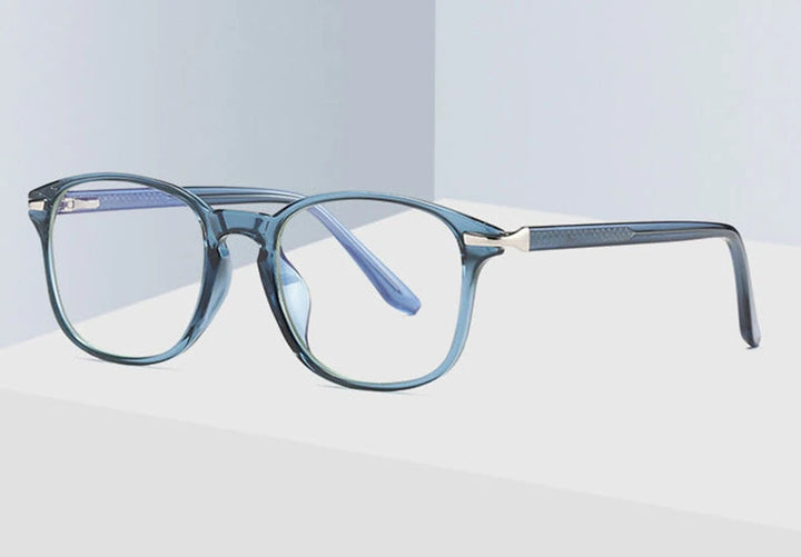 Hotony Unisex Full Rim TR 90 Square Frame Eyeglasses 2047 - Size Chart