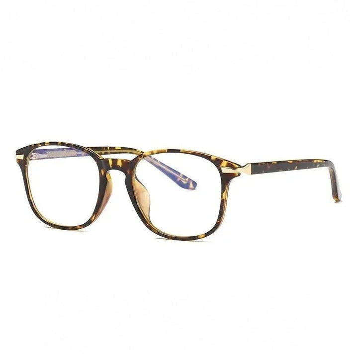 Hotony Unisex Full Rim TR 90 Square Frame Eyeglasses 2047 - TORTOISE
