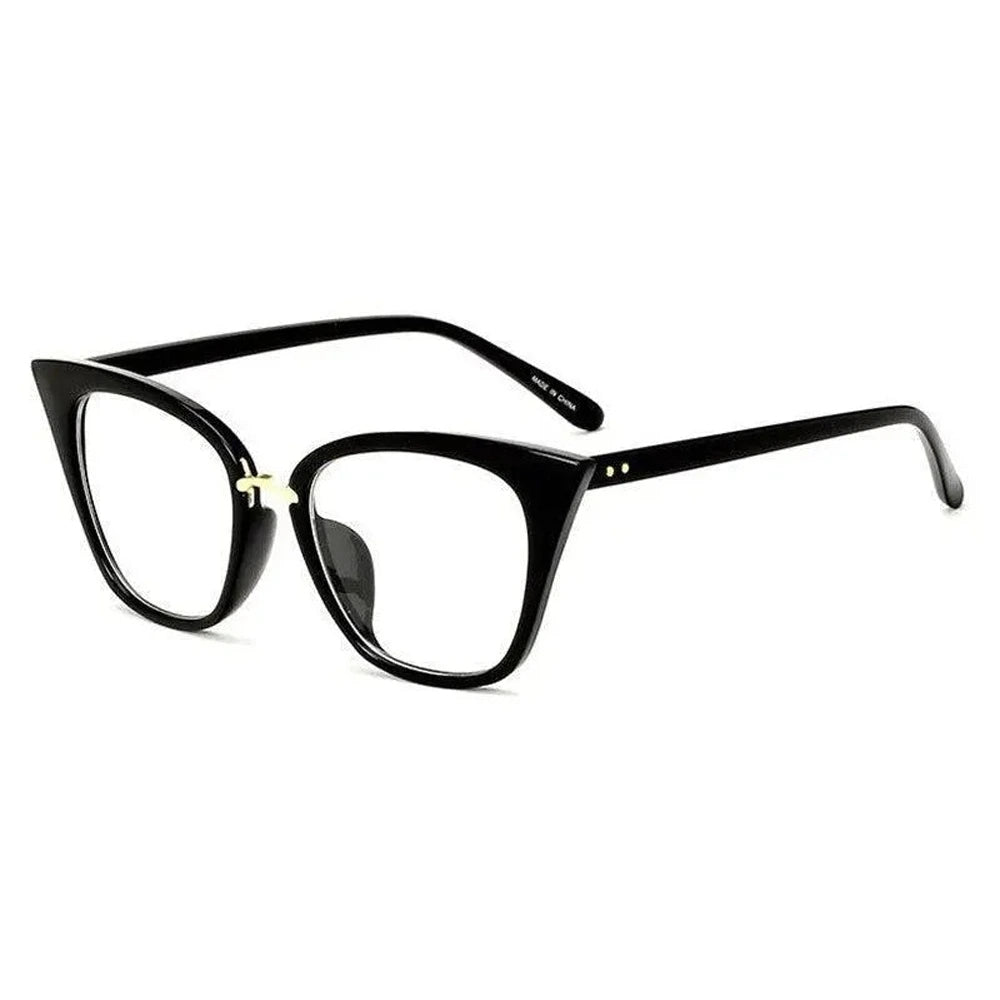 Hotony Women's Full Rim Acetate Cat Eye Frame Eyeglasses 97093 - C3