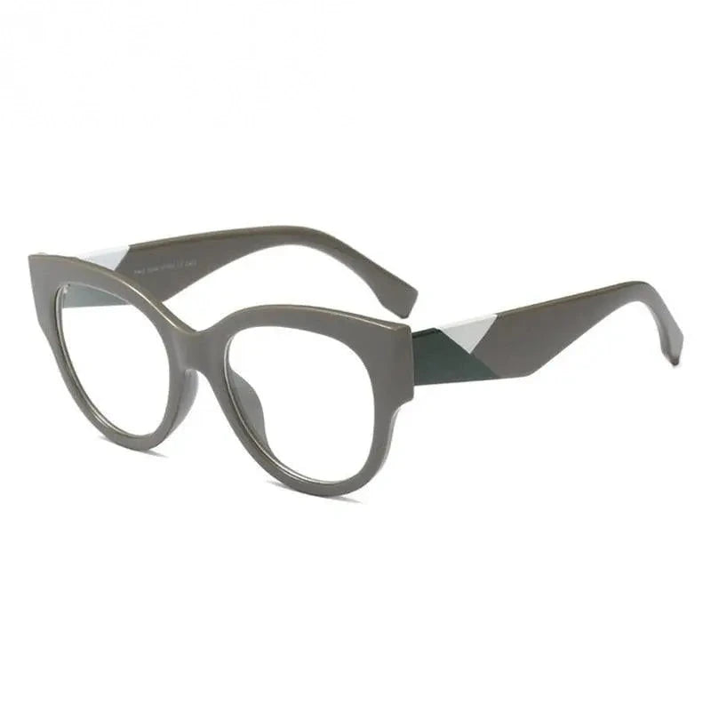 Hotony Women's Full Rim Cat Eye Acetate Frame Eyeglasses 92161 - gray