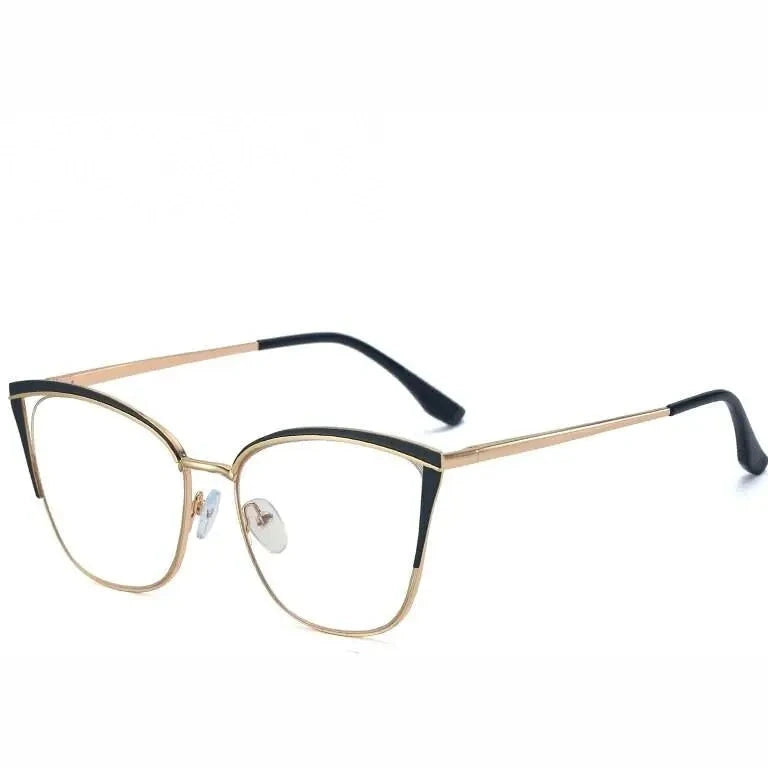 Hotony Women's Full Rim Cat Eye TR 90 Resin Alloy Frame Eyeglasses 95778 - C5