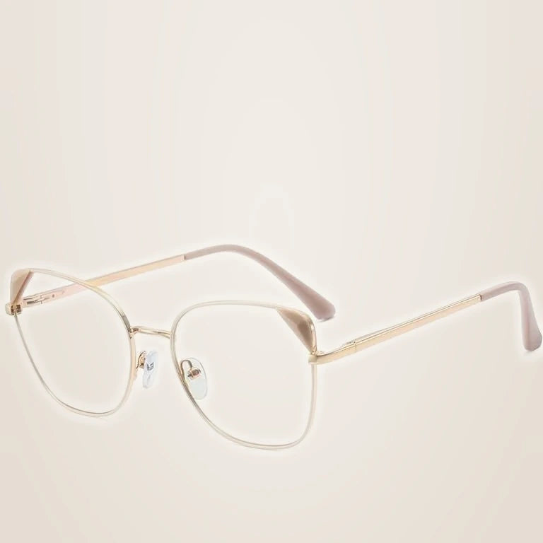 Hotony Women's Full Rim Cat Eye TR 90 Resin Alloy Frame Eyeglasses 95805 - C8