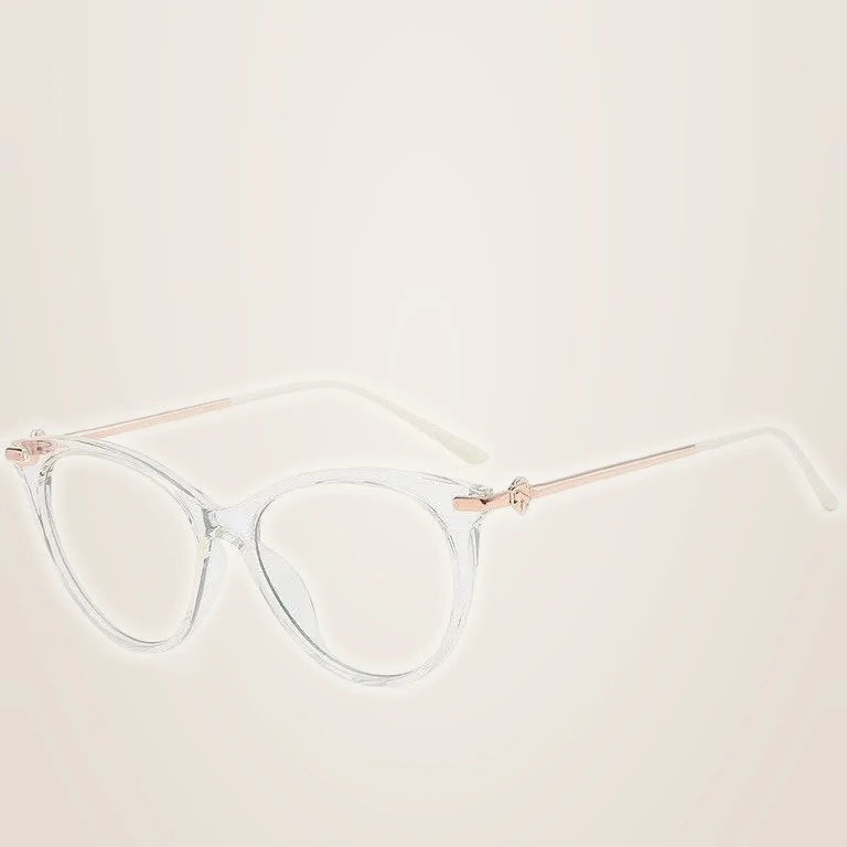 Hotony Women's Full Rim Cat Eye TR 90 Resin Frame Eyeglasses Tr2335 - C2