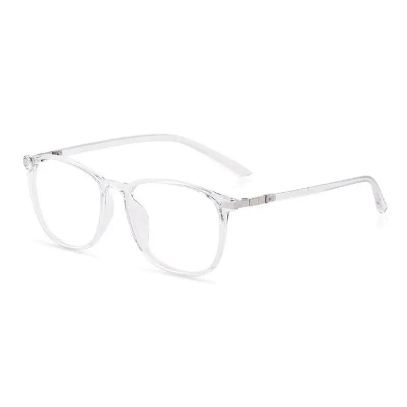 Hotony Women's Full Rim Square Acetate Frame Eyeglasses 6621 - white