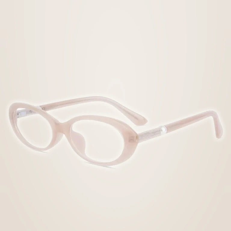 Kansepat Unisex Full Rim Oval Tr 90 Alloy Reading Glasses 77220 - 7220C5 MILK TEA / 0