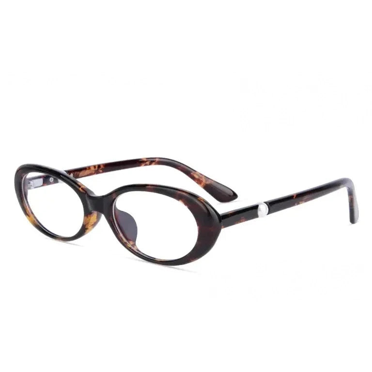Kansepat Unisex Full Rim Oval Tr 90 Alloy Reading Glasses 77220 - 7220C6 DEMI / -50