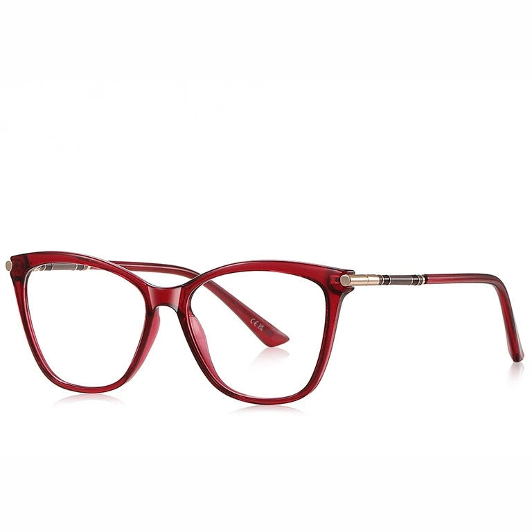 Kansept Unisex Full Rim Butterfly Tr 90 Metal Frames 152110 - LS211-RED