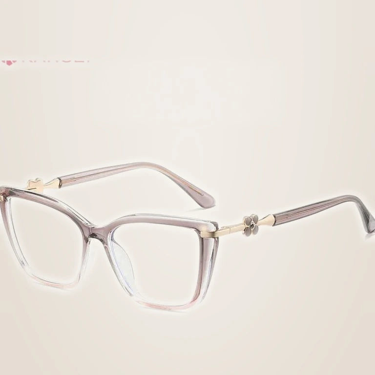 Kansept Unisex Full Rim Cat Eye Tr 90 Metal Frames 830040 - 83004-GRAY