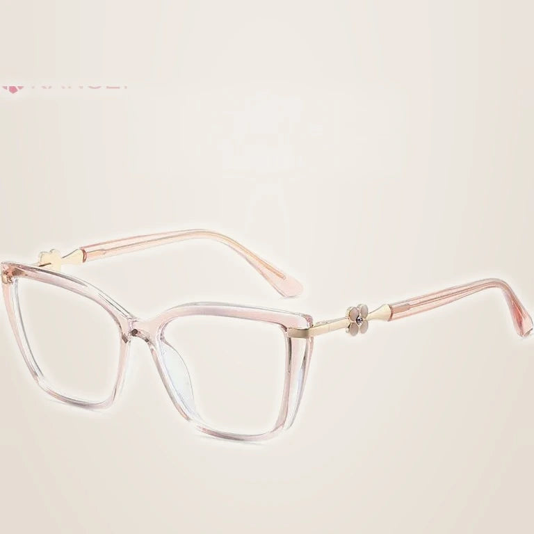 Kansept Unisex Full Rim Cat Eye Tr 90 Metal Frames 830040 - 83004-PINK