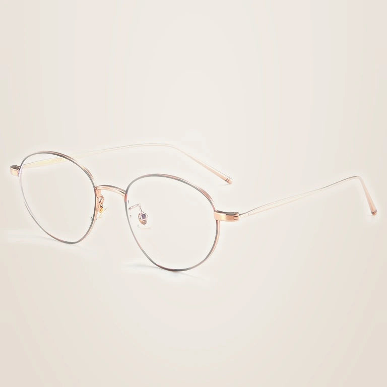 Kansept Unisex Full Rim Oval Titanium Reading Glasses 30886 - 30886 DEMI / CHINA / +300