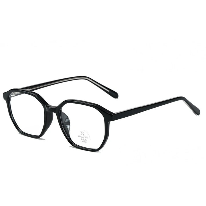 Kansept Unisex Full Rim Polygon Square Tr 90 Acetate Reading Glasses 29189 - K9189C1 BLACK / 0