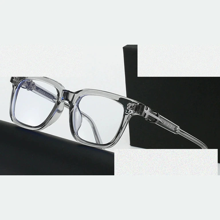 Kansept Unisex Full Rim Square Acetate Reading Glasses 25139 - 2513C4-GREY / -350
