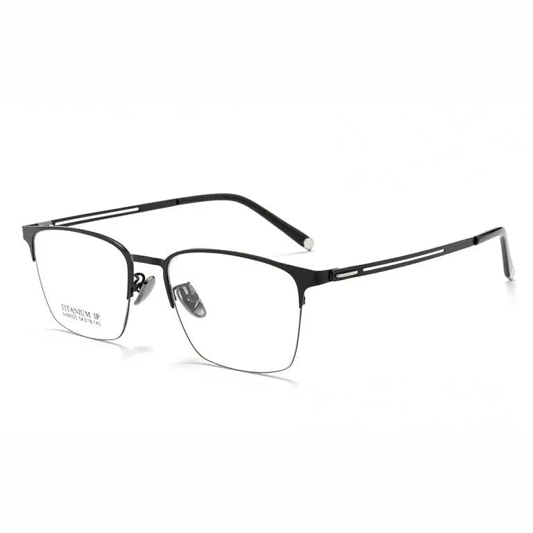 Kansept Unisex Full Rim Square Alloy Reading Glasses 60625 - BX66025 BLACK / CHINA / +400