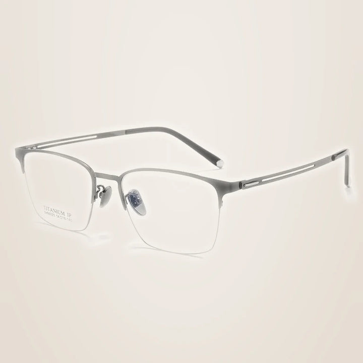 Kansept Unisex Full Rim Square Alloy Reading Glasses 60625 - BX66025 GUN / CHINA / +50
