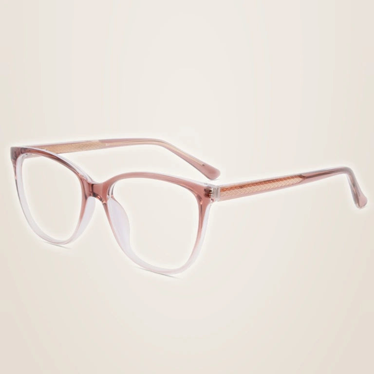 Kansept Unisex Full Rim Square Tr 90 Alloy Reading Glasses 25001 - 25001C5 ORANGE / +400
