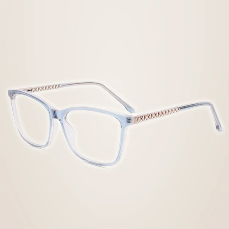 Kansept Unisex Full Rim Square Tr 90 Alloy Reading Glasses 25002 - 25002C4 / 0