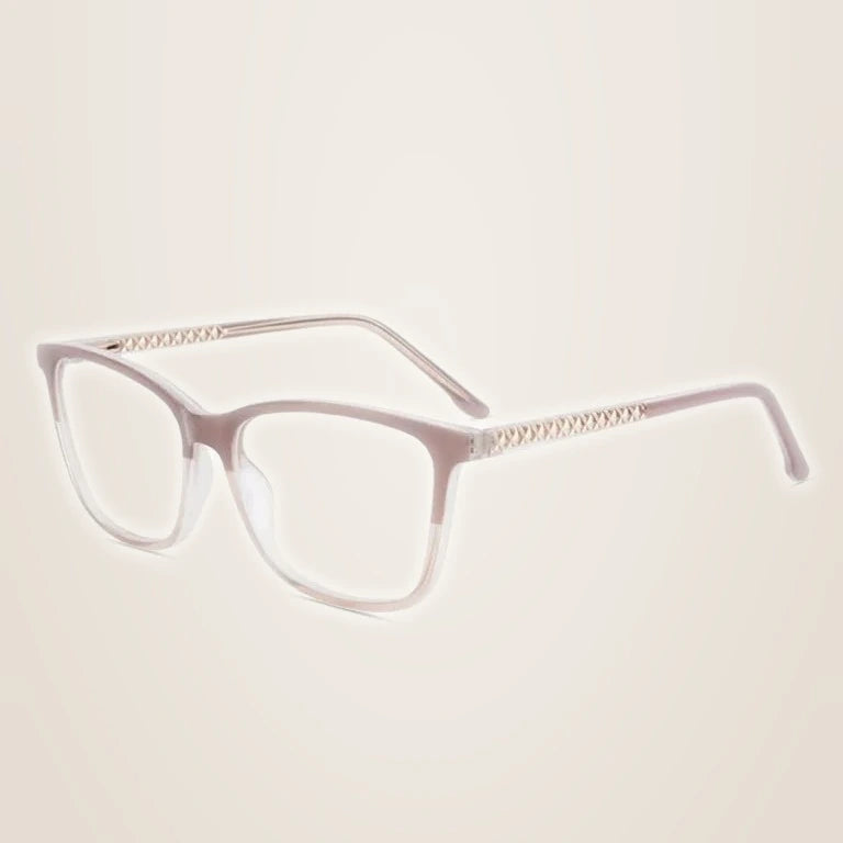 Kansept Unisex Full Rim Square Tr 90 Alloy Reading Glasses 25002 - 25002C6 / +250