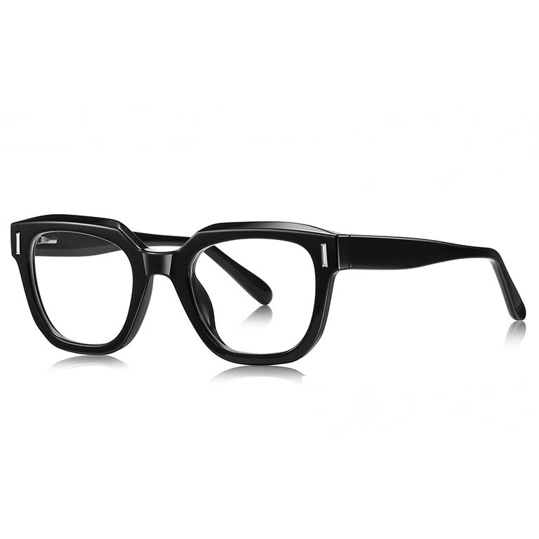 Kansept Unisex Full Rim Square Tr 90 Alloy Reading Glasses 71009 - LS009C1 BLACK / 0