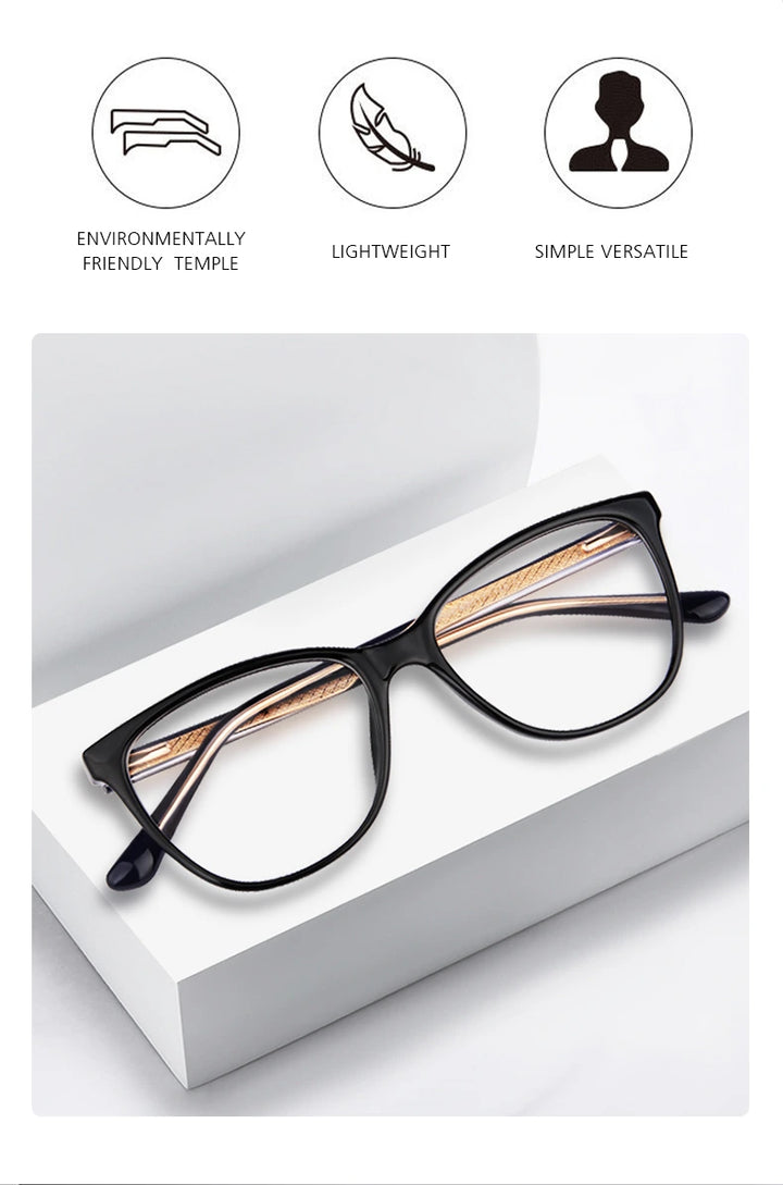 Kansept Unisex Full Rim Square Tr 90 Alloy Reading Glasses 25001 - Size Chart