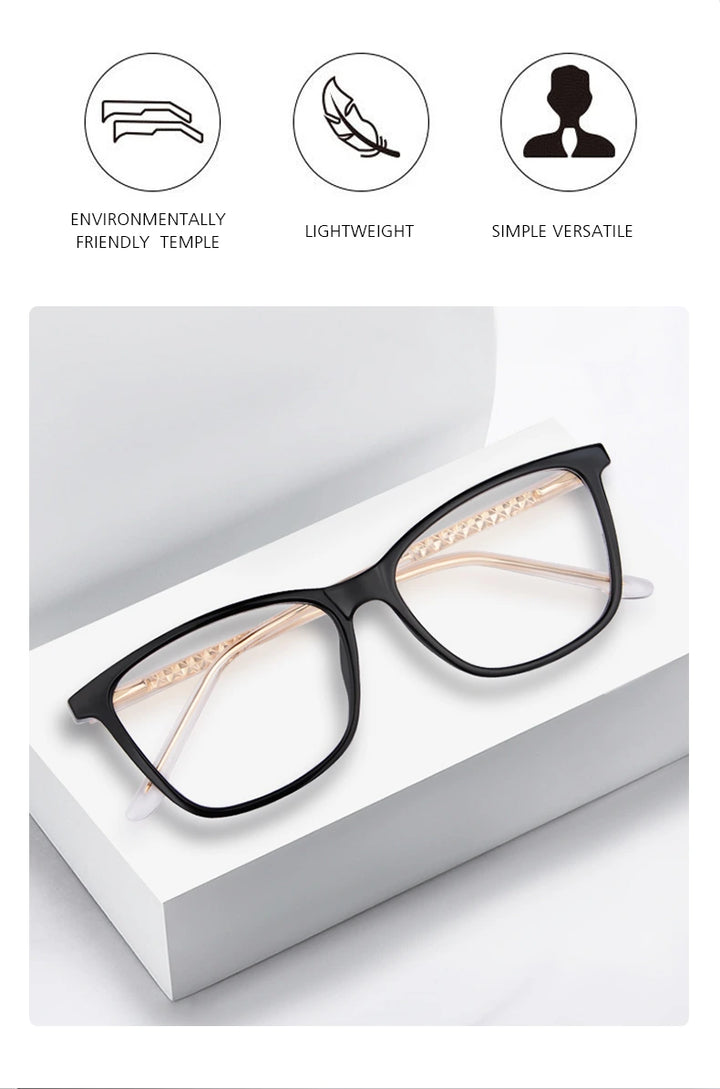 Kansept Unisex Full Rim Square Tr 90 Alloy Reading Glasses 25002 - Size Chart