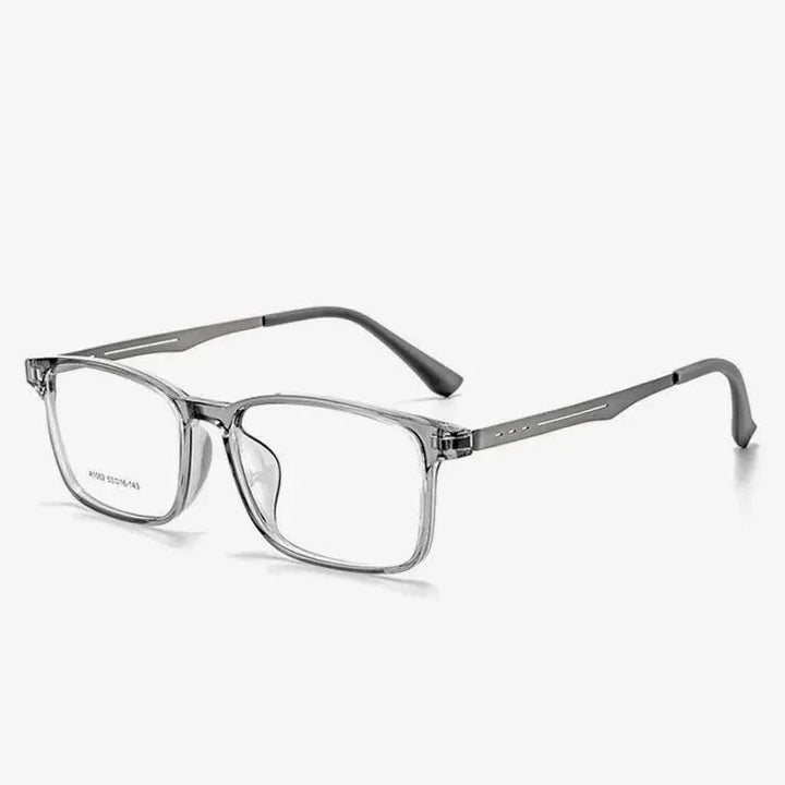 Kansept Unisex Full Rim Square Tr 90 Titanium Reading Glasses - Frame Only / A1002-C4