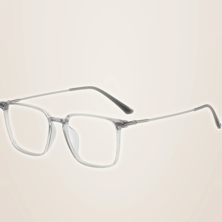 Kansept Unisex Full Rim Square Tr 90 Titanium Frames 005100 - JH005-GRAY