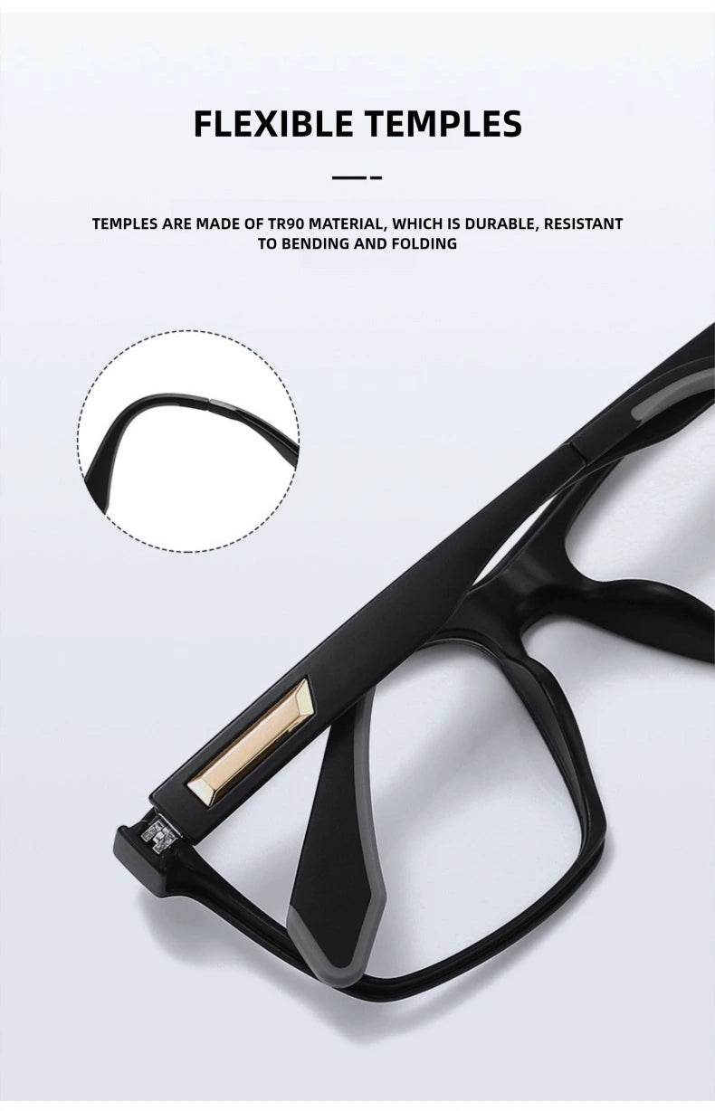 Kansept Unisex Full Rim Square Tr 90 Titanium Reading Glasses 56809 - Size Chart