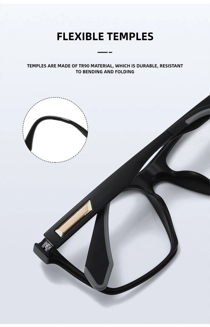Kansept Unisex Full Rim Square Tr 90 Titanium Reading Glasses 56809 - Size Chart